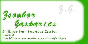 zsombor gasparics business card